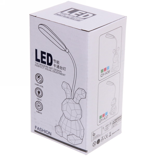 Светильник настольный "Prizma-Зайчик" LED 6.5*6.5*28 см USB 4.2 V1.05w, Голубой