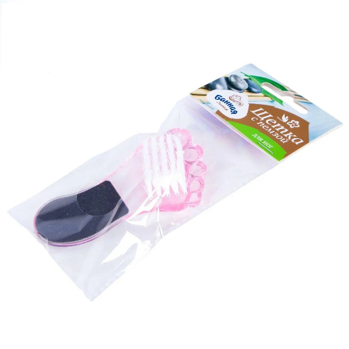 Щетка-терка для ног БАННАЯ ЛИНИЯ "Стопа" 11 х 6 см