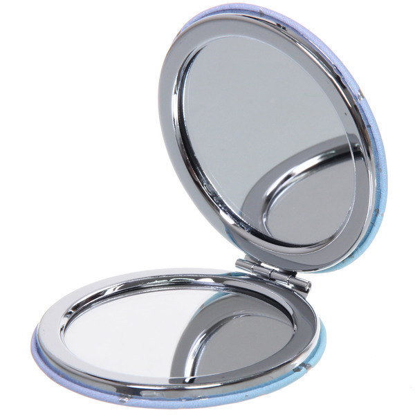 Зеркало косметическое двойное "ФРАТЕЛЛИ", блеск, 6*6см (пакет с подвесом)