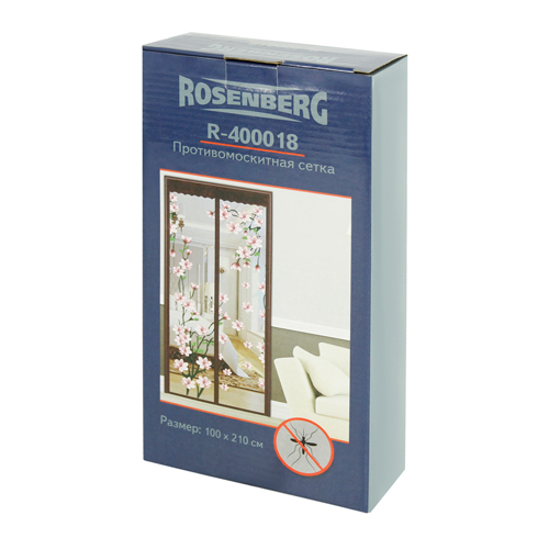 Сетка противомоскитная 100х210 см, Rosenberg, R-400018