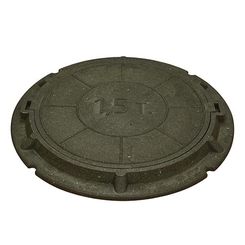 Люк канализ. SPETSTEXNIK 1,5 т зеленый усиленный ГОСТ (1/60)