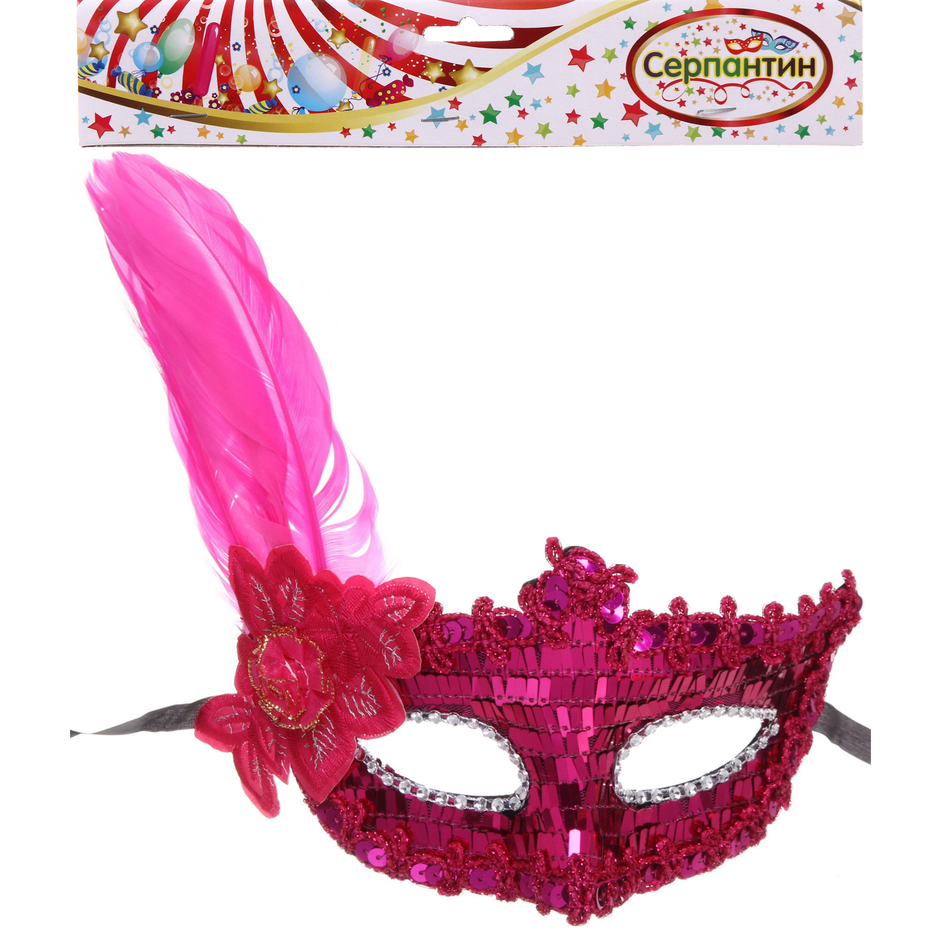 Маска карнавальная "Вечеринка", цвета в ассортименте