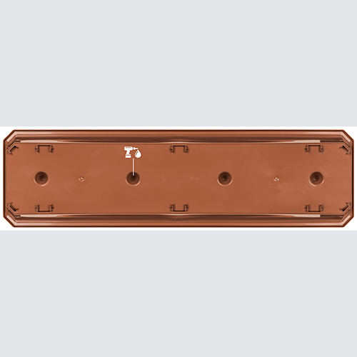 Ящик балконный Basil 221600732/01, терракотовый, 60 см