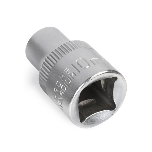 Головка на 10 мм, торцевая, шестигранная, под квадрат 1/2", CR-V, Smartbuy tools