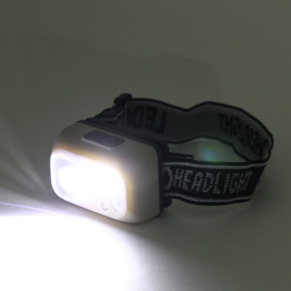 Фонарь налобный 6 режимов, 4LED, аккумуляторная батарея 400mAh USB S4