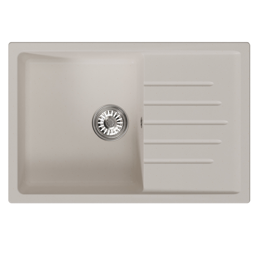 Мойка ML-GM19 с крылом, белая (331), 750*500*200мм NEW