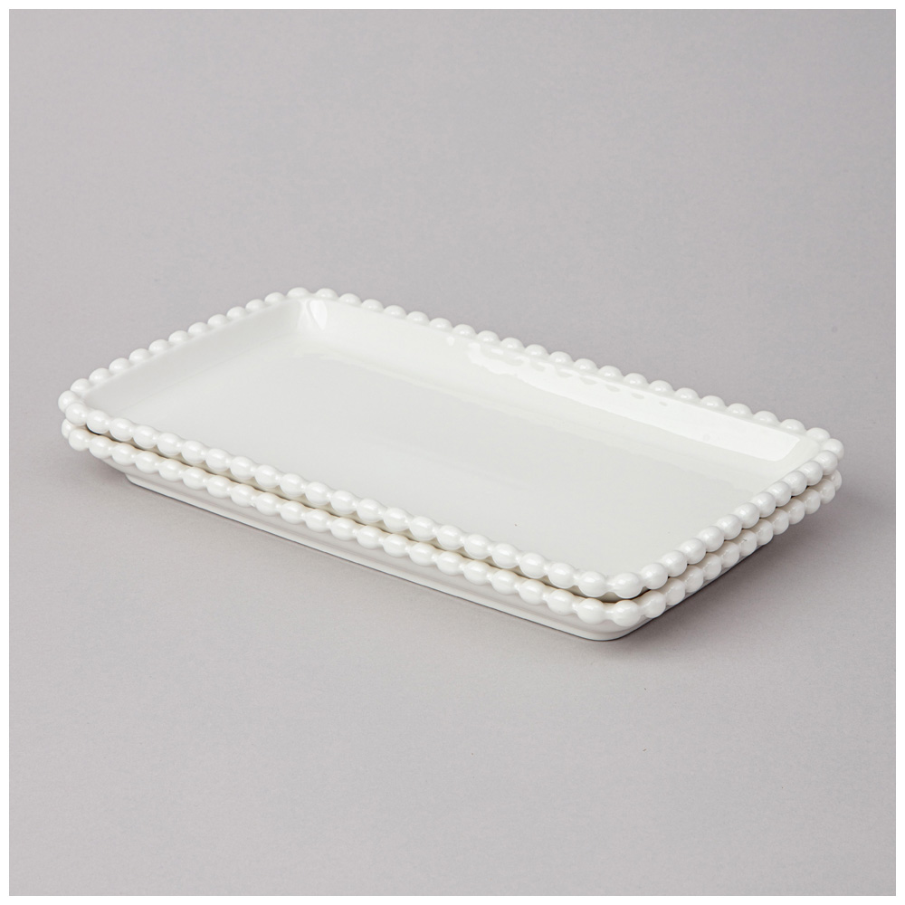 НАБОР БЛЮД LEFARD, PEARL, ПРЯМОУГ. 2 ШТ. 25*14, 5*2, 5 СМ, КОР=12НАБ.