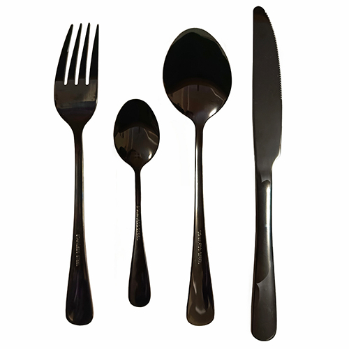 Набор столовых приборов Pomi d'Oro на 4 персоны, 16 предметов, PRO Black Inox
