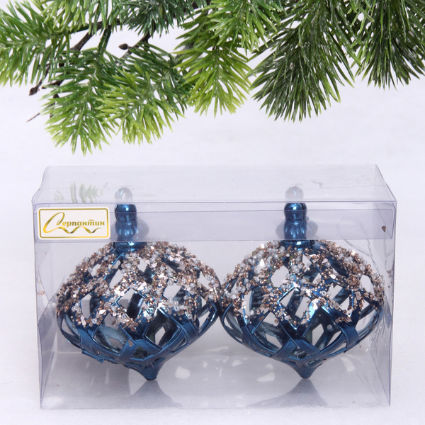 Набор украшений SHINE "Magic lamp" 8,8х10,4 см (2 шт.), night blue