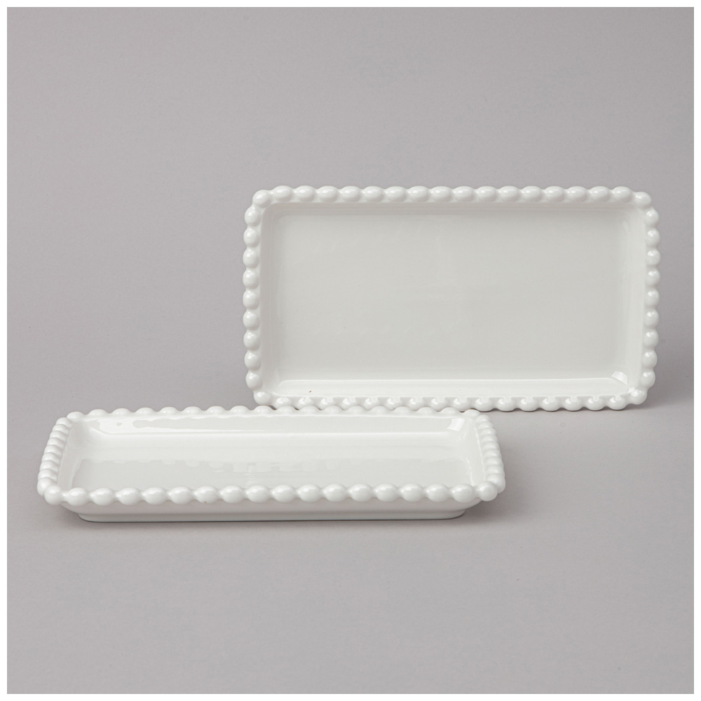 НАБОР БЛЮД LEFARD, PEARL, ПРЯМОУГ. 2 ШТ. 20*12*2 СМ, КОР=18НАБ.