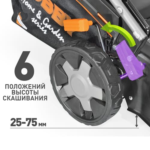 Газонокосилка бензиновая CARVER LMG-2951DM HOBBY 2,9кВт