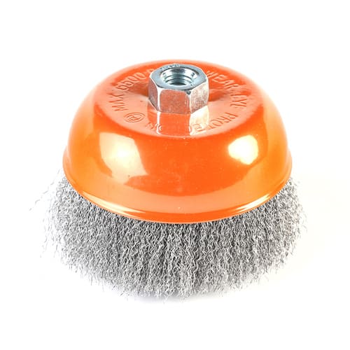 Щетка PATRIOT чашеобразная, 125 мм, ХМ14, гофрированная проволока