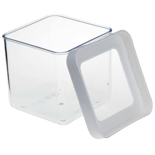 Емкость для сыпучих продуктов 0.65 л IDEA СТЕП М 1291, 10х10х9.5 см, белая