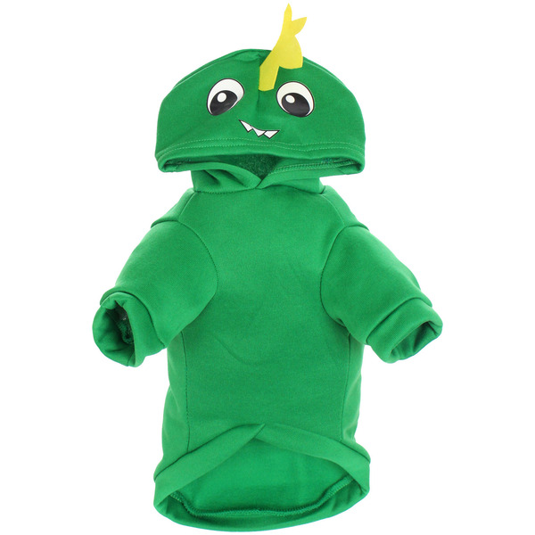 Кофта - толстовка с капюшоном для собак мелких пород "МОДНЫЙ БРО", динозаврик, размер XL (56*40*26см) Ultramarine