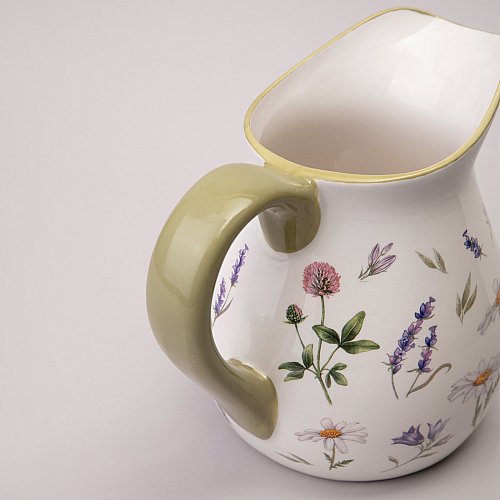 КУВШИН AGNESS, FLOWER STORY, 18*13*16, 5 СМ 1150 МЛ, КОР=16ШТ.