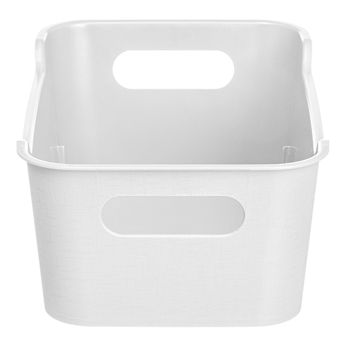 Корзинка универсальная 4.1 л Homver Mango 223300329/01, 290х180х105 мм, белая