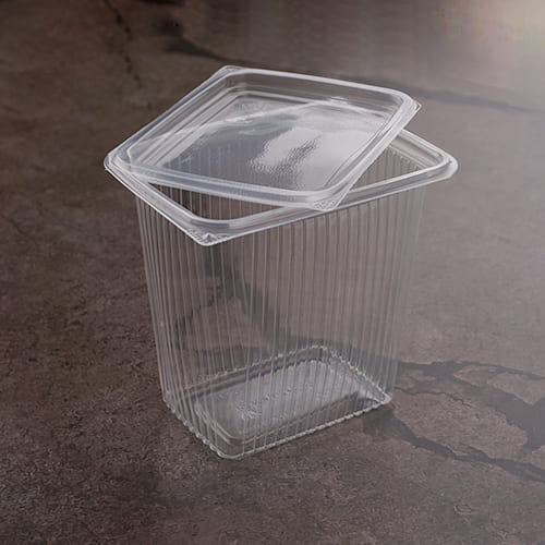 Контейнер с крышкой 500мл высокий, прямоугольный, 100/1000