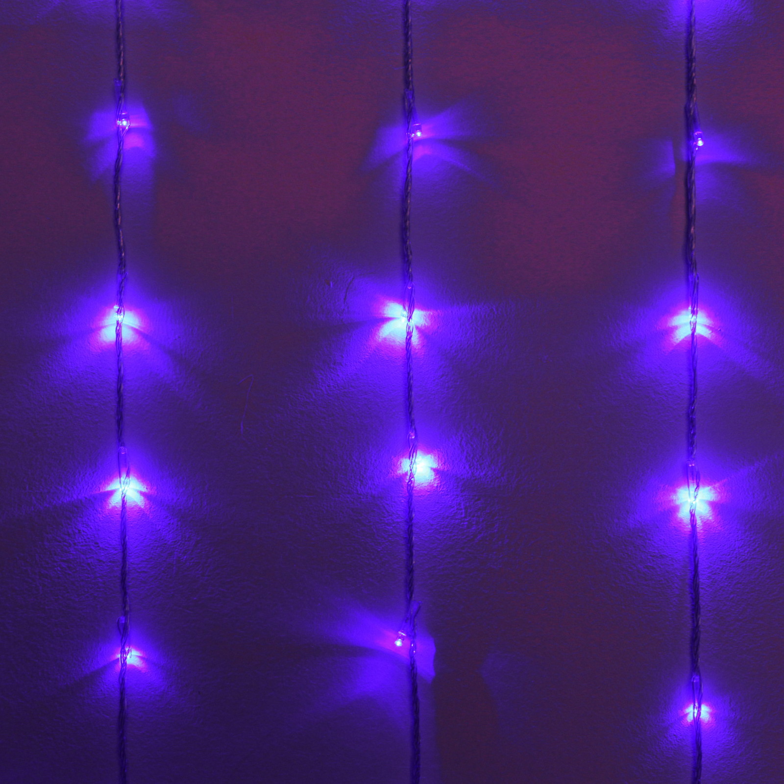 Гирлянда для дома ЗАНАВЕС "Водопад" ш3,0* в2,5 м 360 ламп LED, прозрач.пров, 8 реж, IP-20, Синий (возможность соединения)