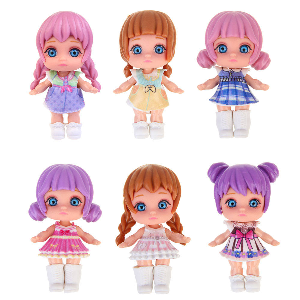 ИГРОЛЕНД Кукла-сюрприз "Лулу" коллекционная, 10 см, PVC, 6 дизайнов