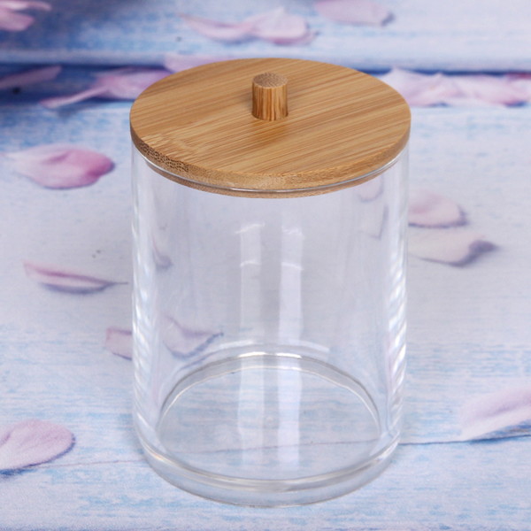 Диспенсер для ватных палочек "БРАМИНГЕМ", прозрачный, 11*7см