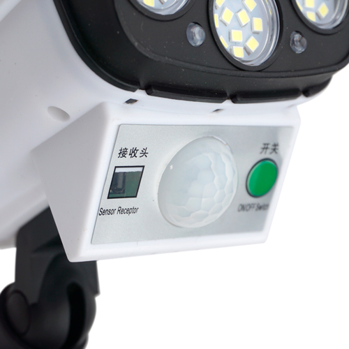 Светильник светодиодный уличный на солнечной батарее с датчиком движения 2188т (муляж камеры) (1/30)