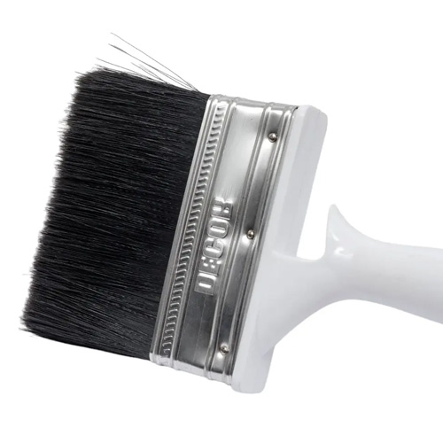 Кисть DЕCOR для подготовительных работ 100х25 мм, пластиковая ручка, черный синтетический ворс