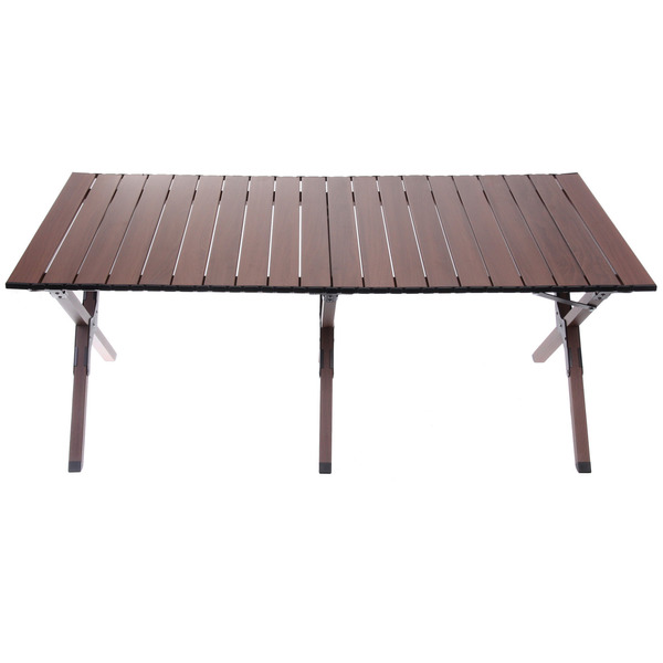 Стол кемпинговый складной DC-5003, 114*59*43 см,  цвет: темное дерево, каркас алюминий, Турист Мастер