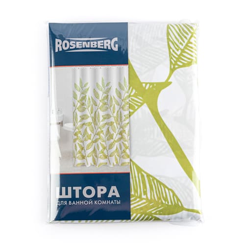 Штора для ванной комнаты Rosenberg, 90г / кв.м, 180*180 см