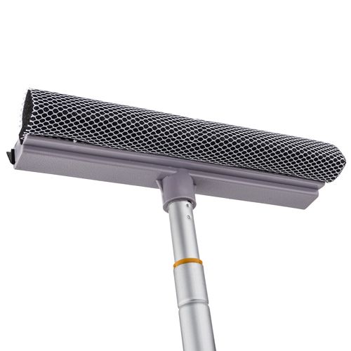 Окномойка телескопическая ручка 110см, резинка 25см, насадка поролон, 1/100