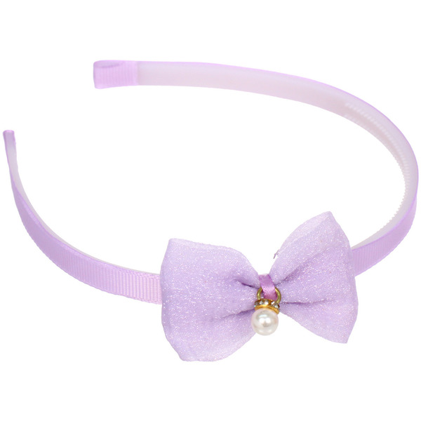 Ободок для волос детский на блистере "РОЗОВОЕ ОБЛАКО", жемчужинка, микс 6 цветов, 1см