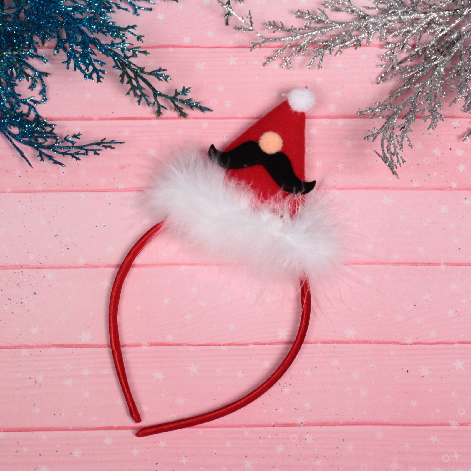 Ободок карнавальный "Джентельмен Дед Мороз"