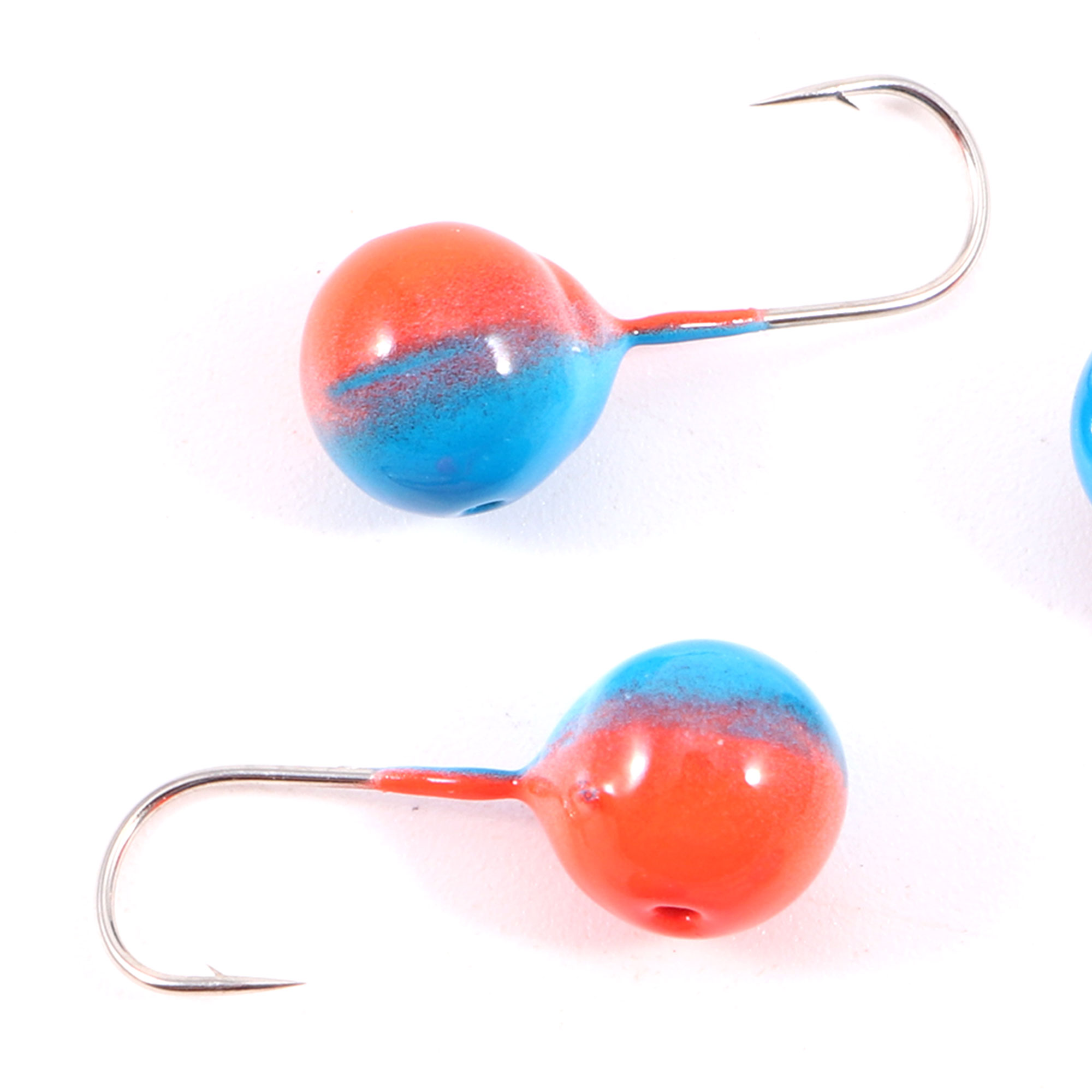 Мормышка вольф"ЯМАН"Шар с отв, р.6, вес 1,90 цв.красно-синий(уп.5 шт.)