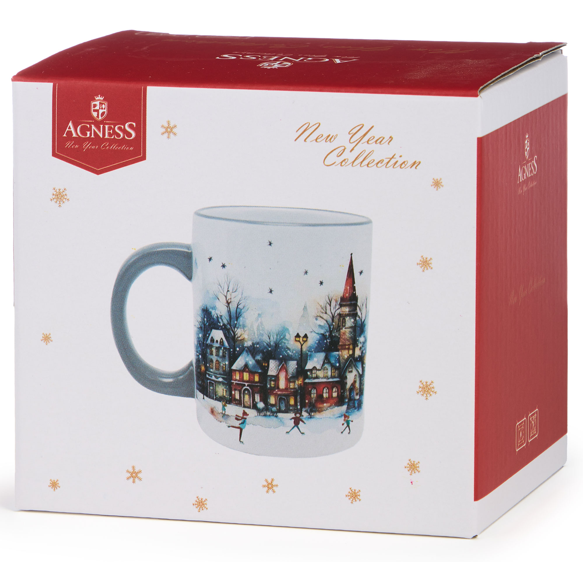 КРУЖКА AGNESS, С НОВЫМ ГОДОМ!, 11, 5*8*9, 5 СМ