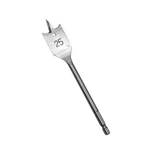 Сверла по дереву перовые, шестигранный хвост 25х152 vertextools 1133-25