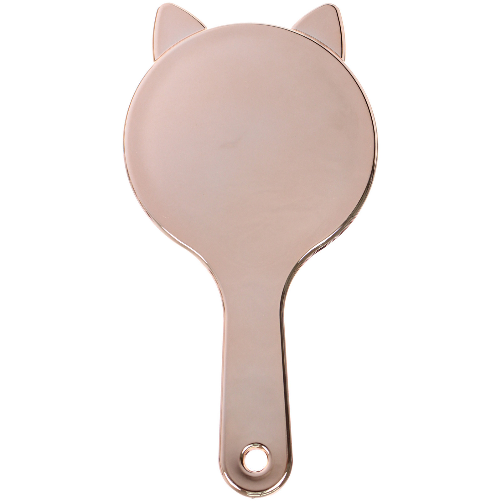 Расчёска массажная зеркальная "КИТИ СЕТ", цвет благородное золото, 19.5*10см (коробка PVS)