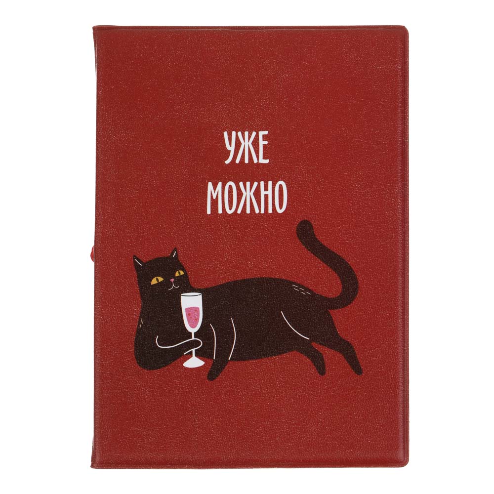 ЮL Обложка для паспорта с отд.для карт и удерживающей резинкой, ПВХ, 13,7х9,6см, 6 дизайнов, микс #2