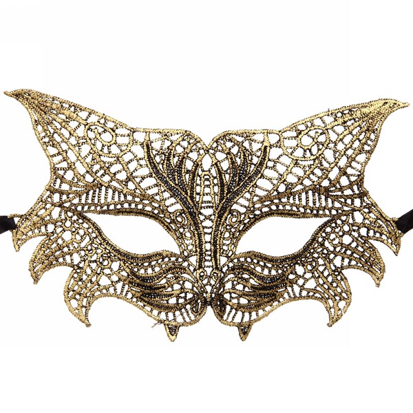 Маска кружево"Тигрица", микс цветов