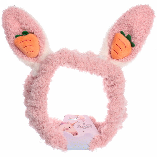 Повязка на голову "Little bunny- Bunny", микс 6 цветов, 20*6 см (подвес Единорожек)