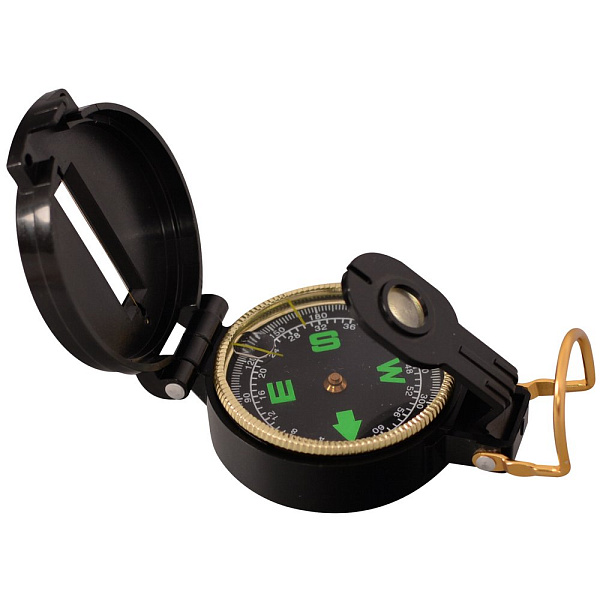 Компас туристический складной. Размер 5,5х7,5 см. 