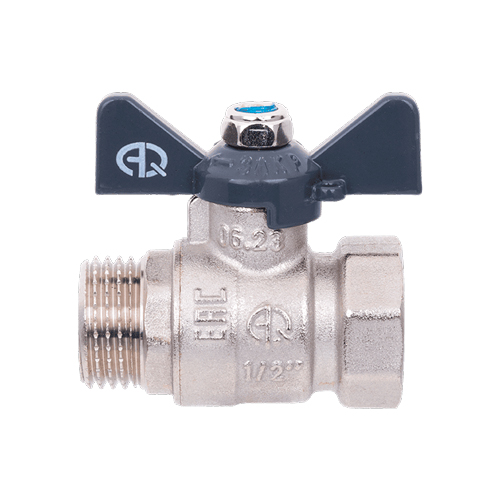 Кран шаровой вн-нар 3/4" B бабочка AQUALINK 01159