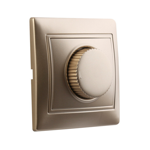 Светорегулятор (диммер) 550Вт 220В шампань, "Венера" (SBE-01c-2.5-D-0)