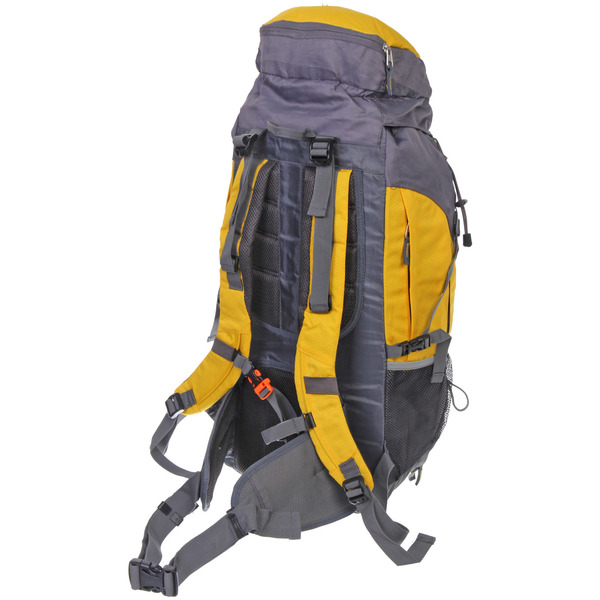 Рюкзак туристический 65л цвет желтый FR-4