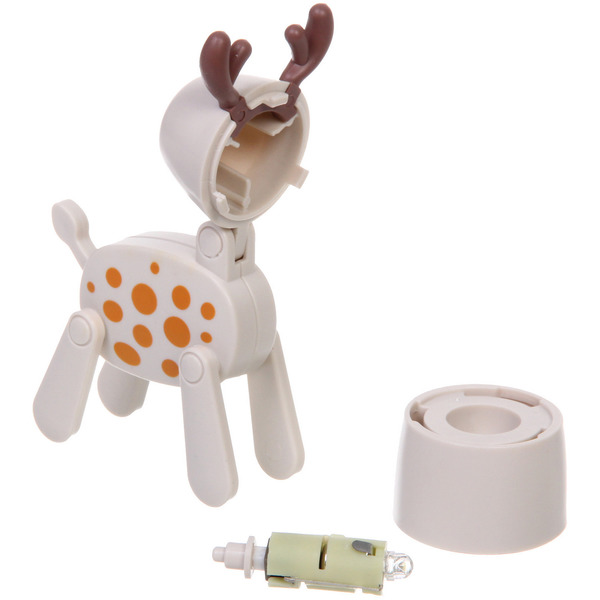 Настольная лампа "Sweet - Жирафик" LED 5,5*5,5*9,6 см, батарейки AG3 0.2W, Бежевый