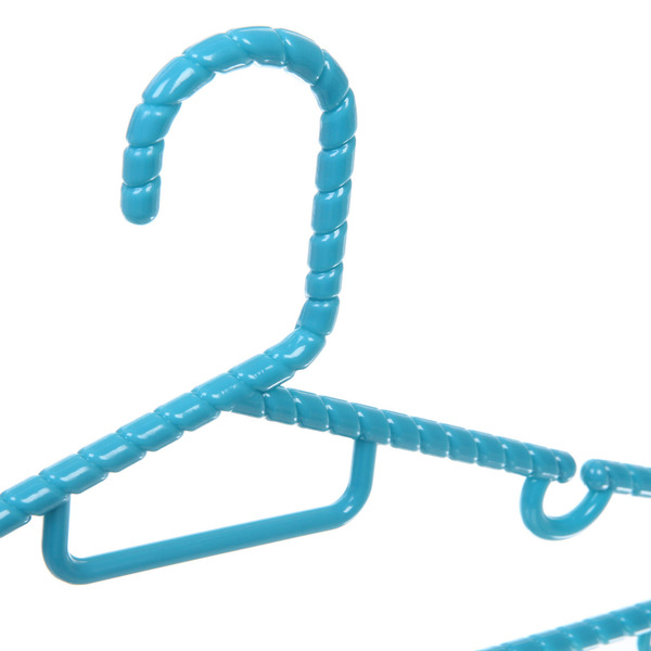 Плечики для одежды 2шт "ЭКЛАТТИ", цвет бирюзовый, 37*18см (Лейбл Селфи)