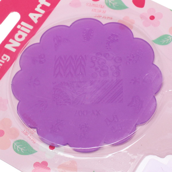 Набор для дизайна ногтей - стемпинг "VivA Manicur", пластина ажурная, микс 4 цвета, 17*11см