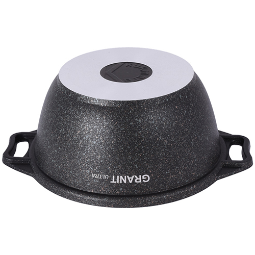 Кастрюля 2,0 л, со стеклянной крышкой, АП KUKMARA линия Granit ultra, original, 1/3