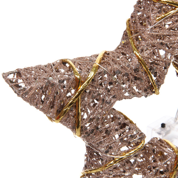 Сувенир с подсветкой "Звёздное небо" 25 см (батарейки 2 AA), Золото (свечение-теплый белый)