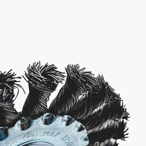 Щетка плоская для УШМ крученая 100 мм 22 vertextools 12100-100