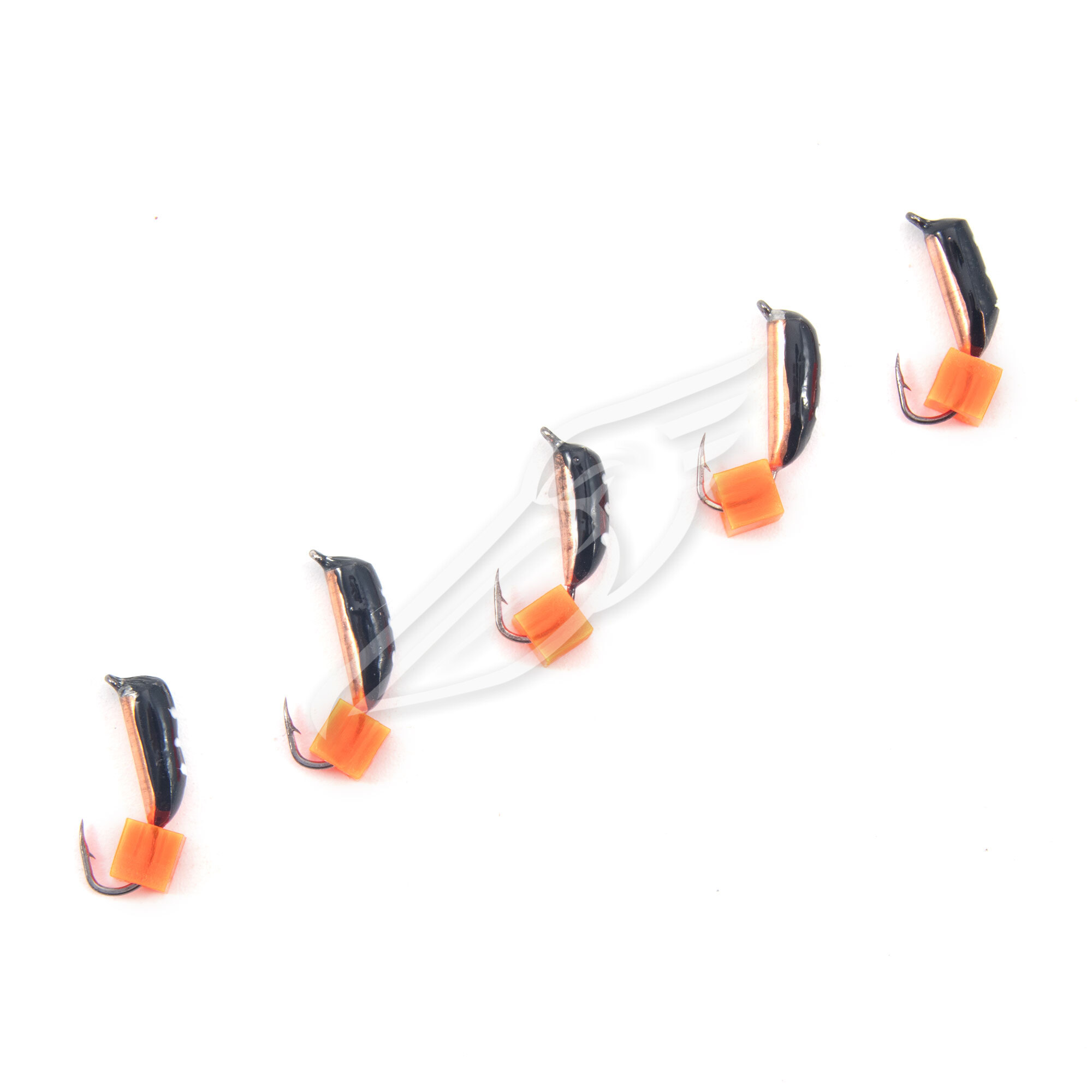 Мормышка вольф. безнасадочная "ЯМАН" Столбик №3, d-2 мм, L-7 мм, вес 0,50 гр., фц. красный кубик, цв