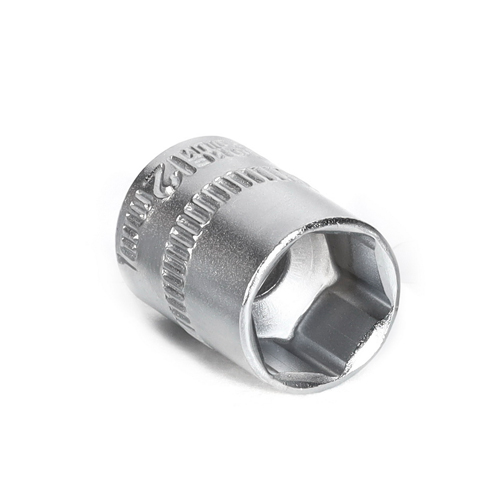 Головка на 12 мм, торцевая, шестигранная, под квадрат 1/4", CR-V, Smartbuy tools